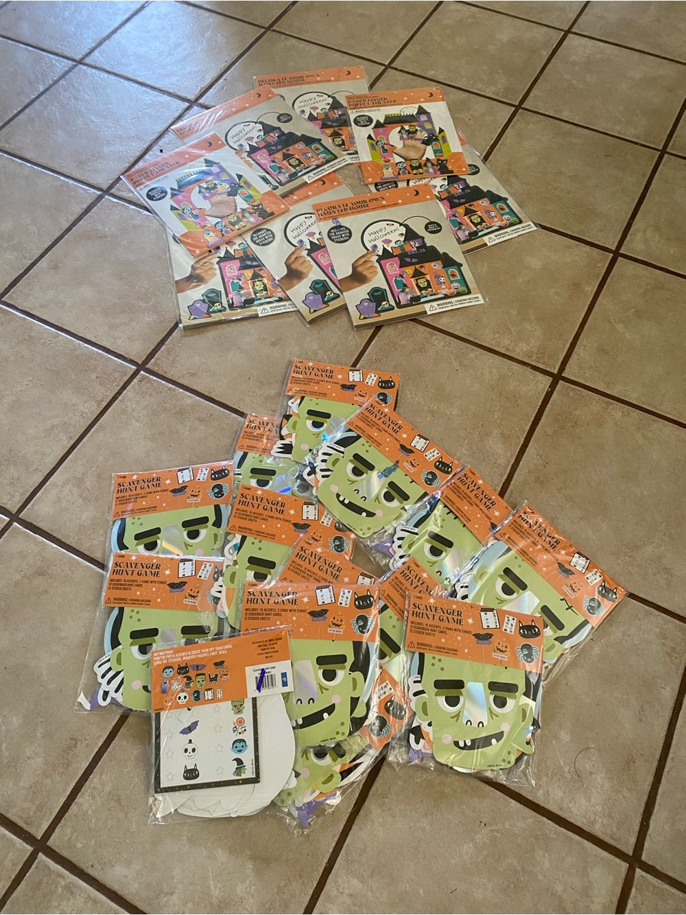 Halloween Frankenstein Scavenger Hunt Game - Green - Party Supplies See Details